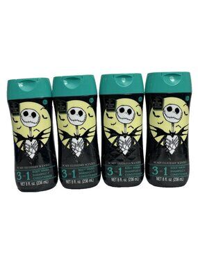 Disney Nightmare Before Christmas Jack Skellington 3‑in‑1 Body Wash Lot 4